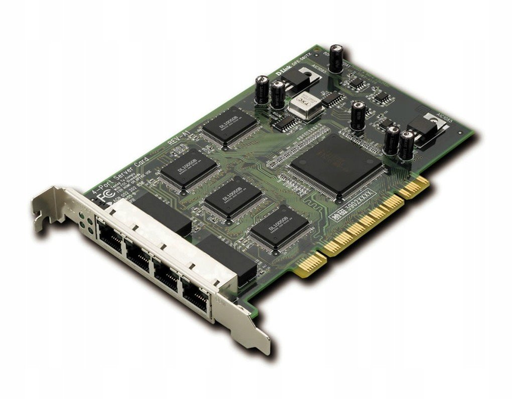 Síťová Karta D-link 4x10/100Mb RJ-45 Pci DFE-580