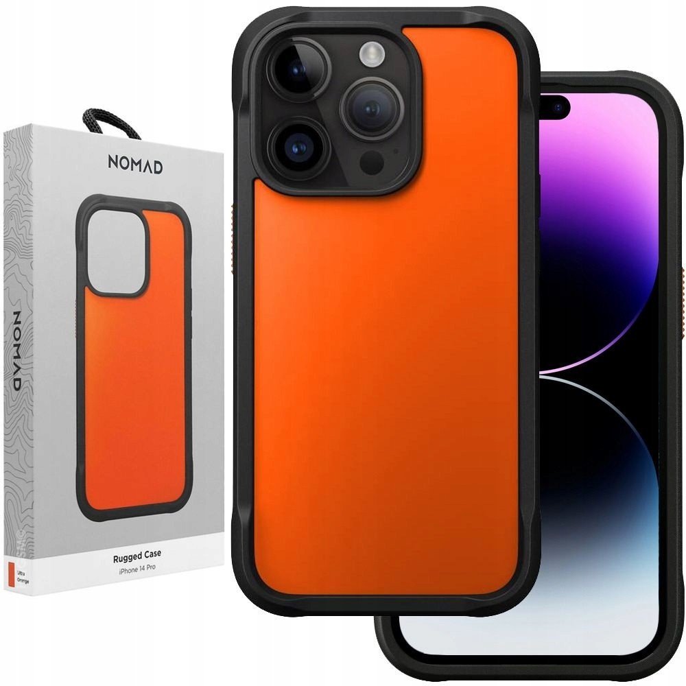 Nomad kryt Protective Case Magsafe pre iPhone 14 Pro - Ultra Orange