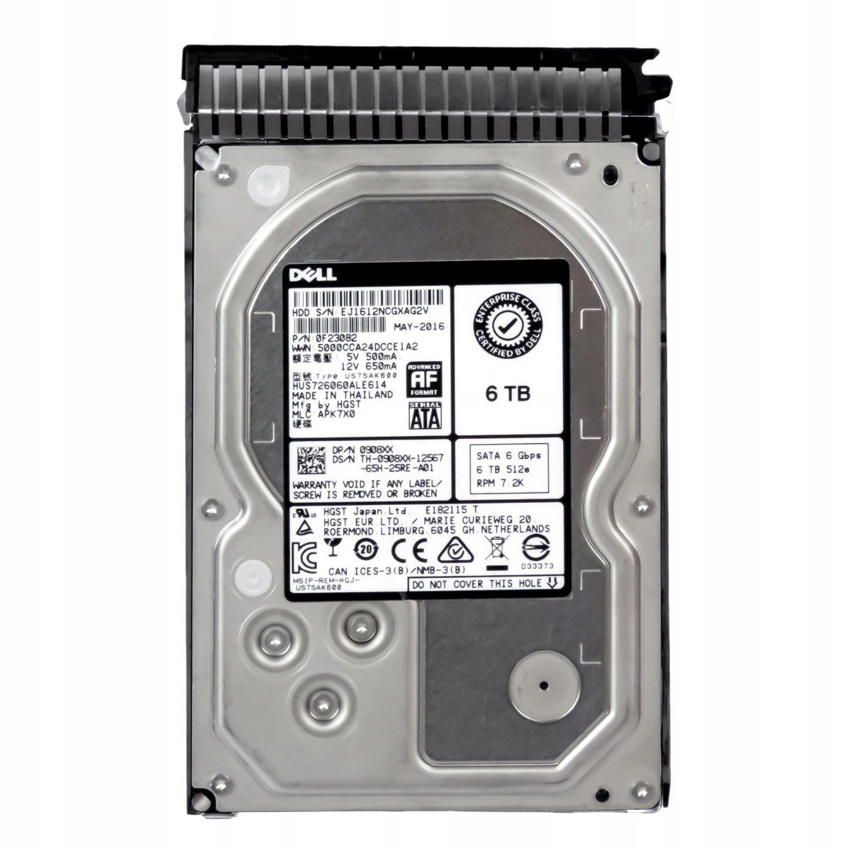Dell 0908XX 6TB 7.2K Sataiii 3.5'' HUS726060ALE614