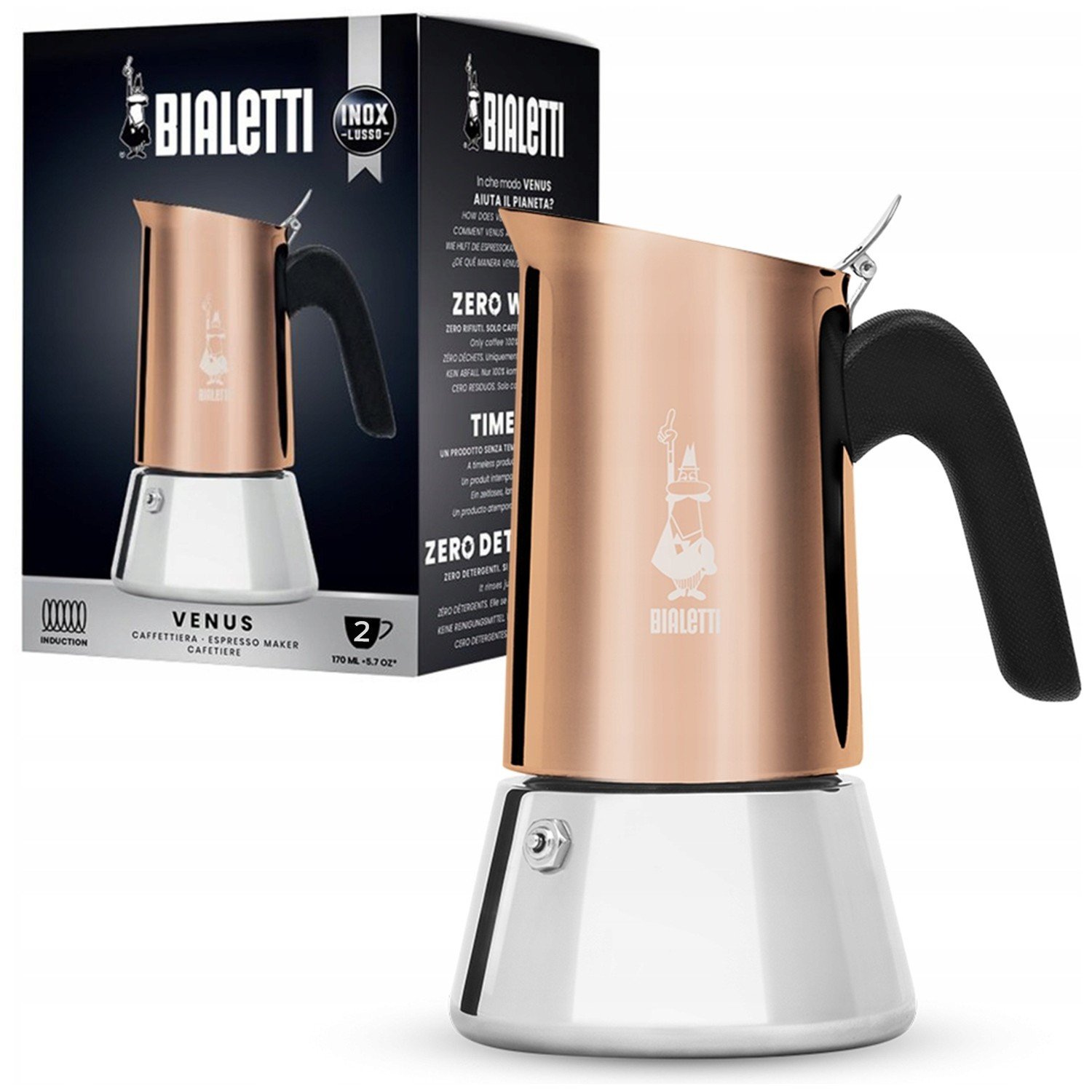 Kávovar Bialetti New Venus 2TZ Copper Měděná