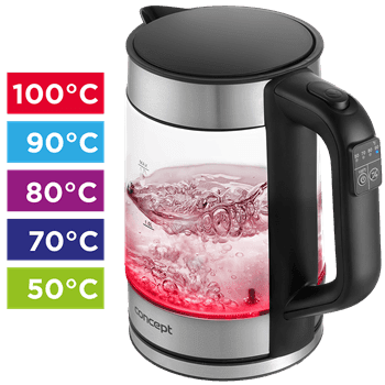 Concept Rychlovarná konvice s regulací teploty 1,7 l RK4067