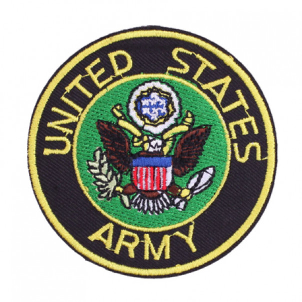 Nášivka nažehlovací symbol United States Army 7,6x7,6 cm