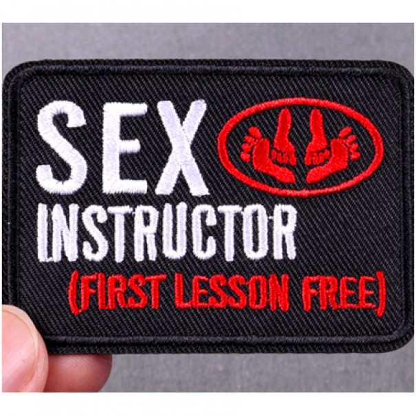 Nášivka nažehlovací Sex Instructor 7,2x5,1