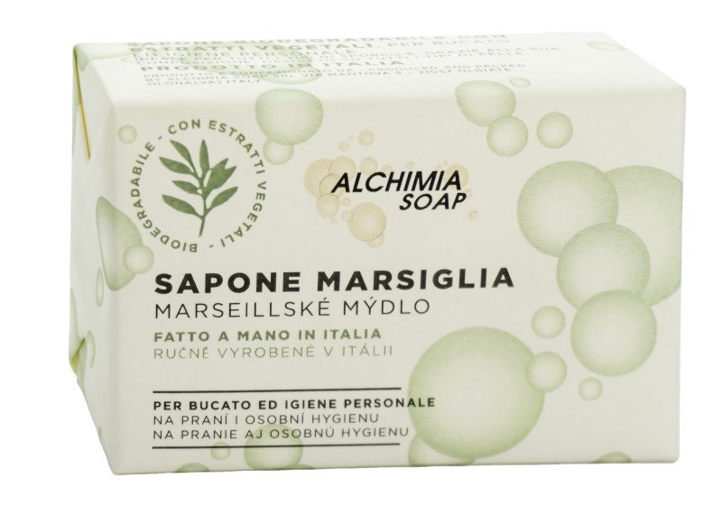 MARSEILLSKÉ MÝDLO 250 g s rostlinnými výtažky citronové trávy - ALCHIMIA SOAP