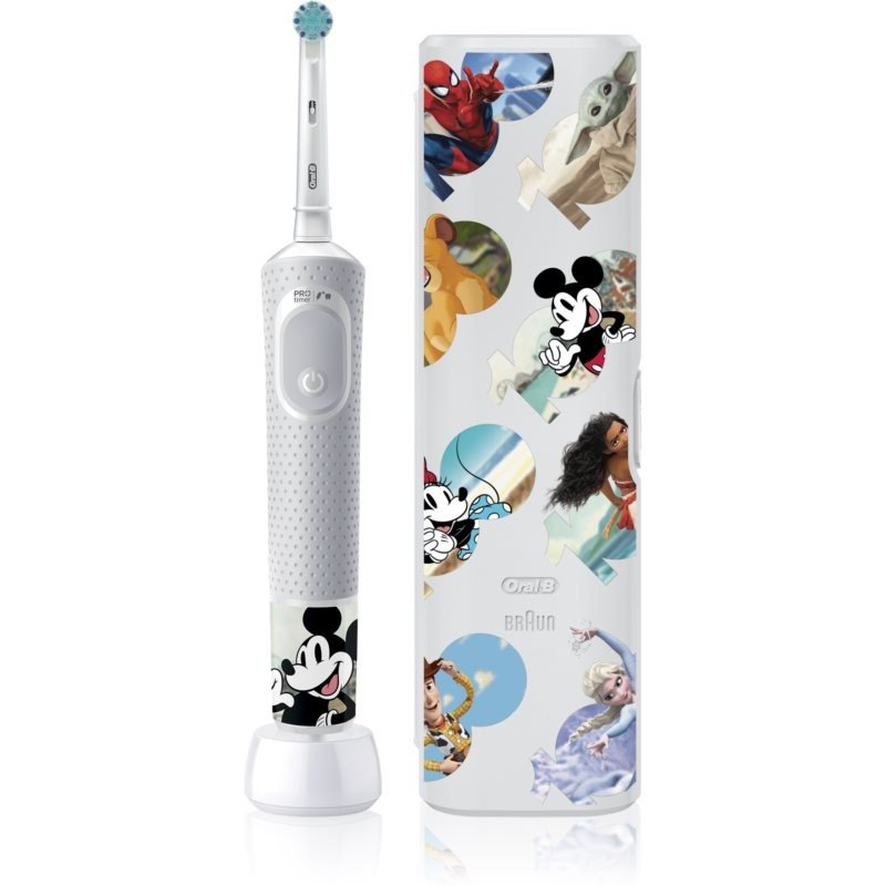 Oral B PRO Kids 3+ elektrický zubní kartáček s pouzdrem pro děti Disney 1 ks