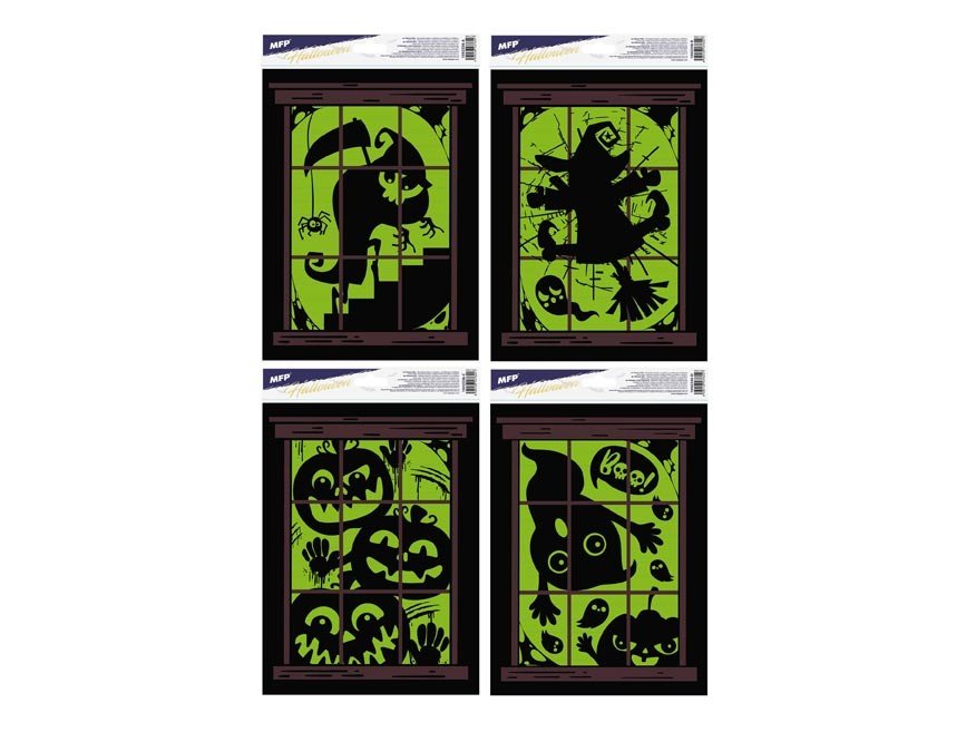 MFP 1042336 Okenní fólie halloween svítící HA007 30x20cm