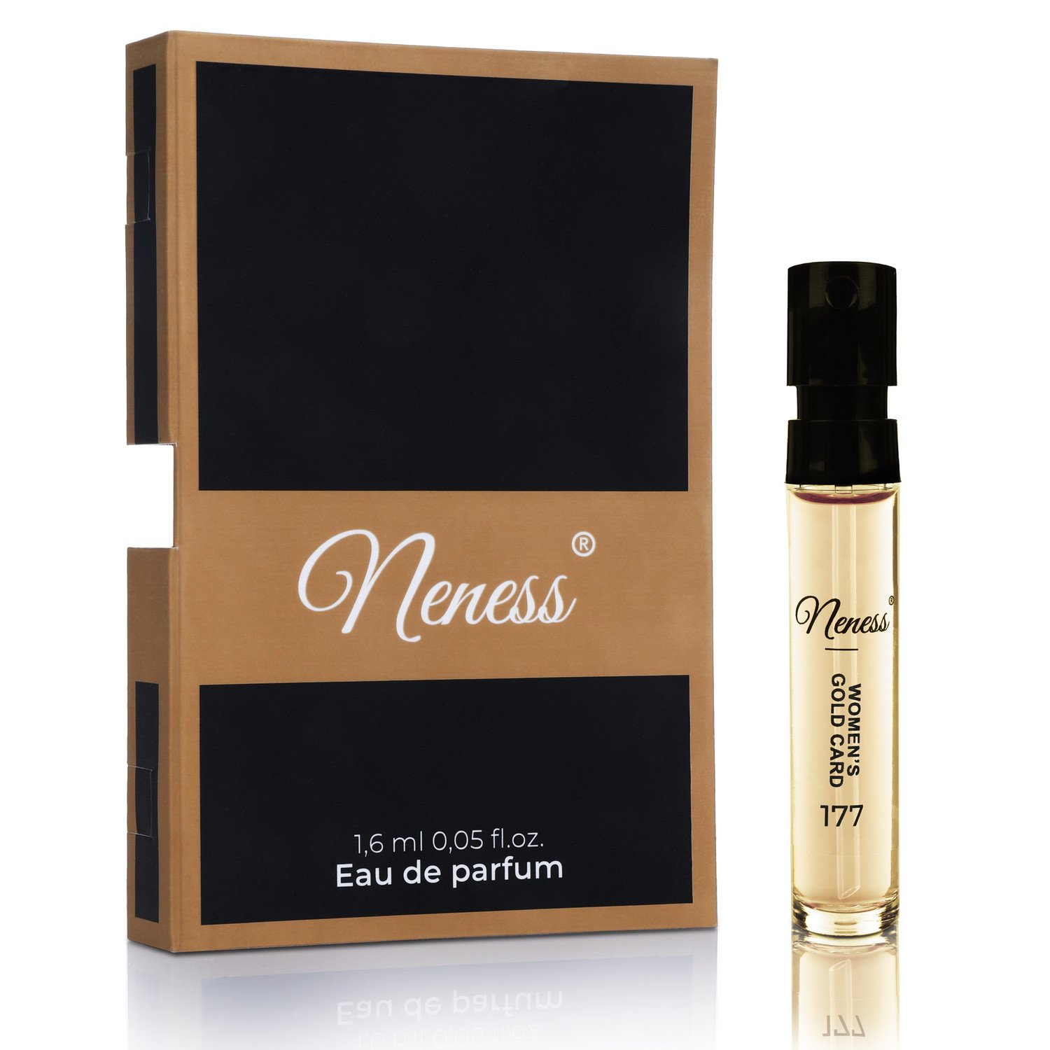 Neness Women's Gold Card  parfémovaná voda dámská Tester s rozprašovačem 1,6ml