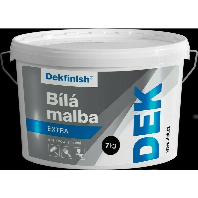 Malba interiérová DEKFINISH EXTRA 96% bílá, 7 kg