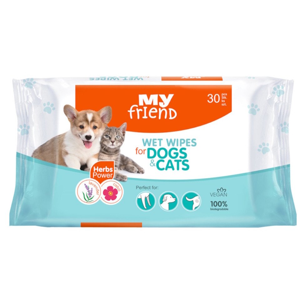 My Friend vlhčené ubrousky pro psy a kočky 30 ks