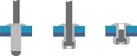 Bralo S1210003208 slepý nýt (Ø x d) 3.2 mm x 8 mm ocel ocel 50 ks