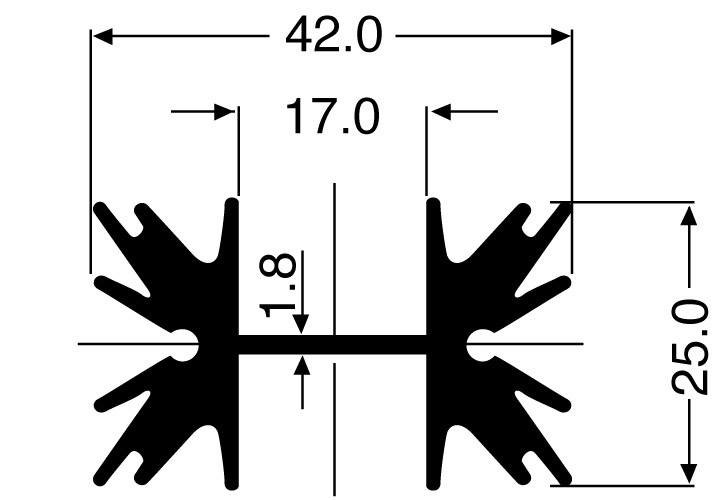 Fischer Elektronik 10019199 SK 129 50,8 STS profilový chladič 4 K/W (d x š x v) 50 x 42 x 25 mm TO-220 , SOT-32