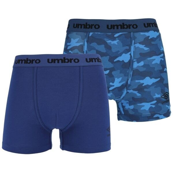 Umbro BOXER SHORT 2 PACK Pánské boxerky, modrá, velikost XXL