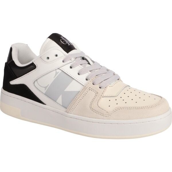 Calvin Klein BASKET CUPSOLE LACEUP MIX LTH WN Dámské tenisky, bílá, velikost 36