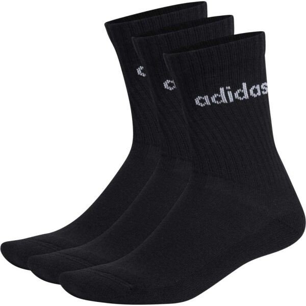 adidas C LIN CREW 3P Ponožky, černá, velikost M