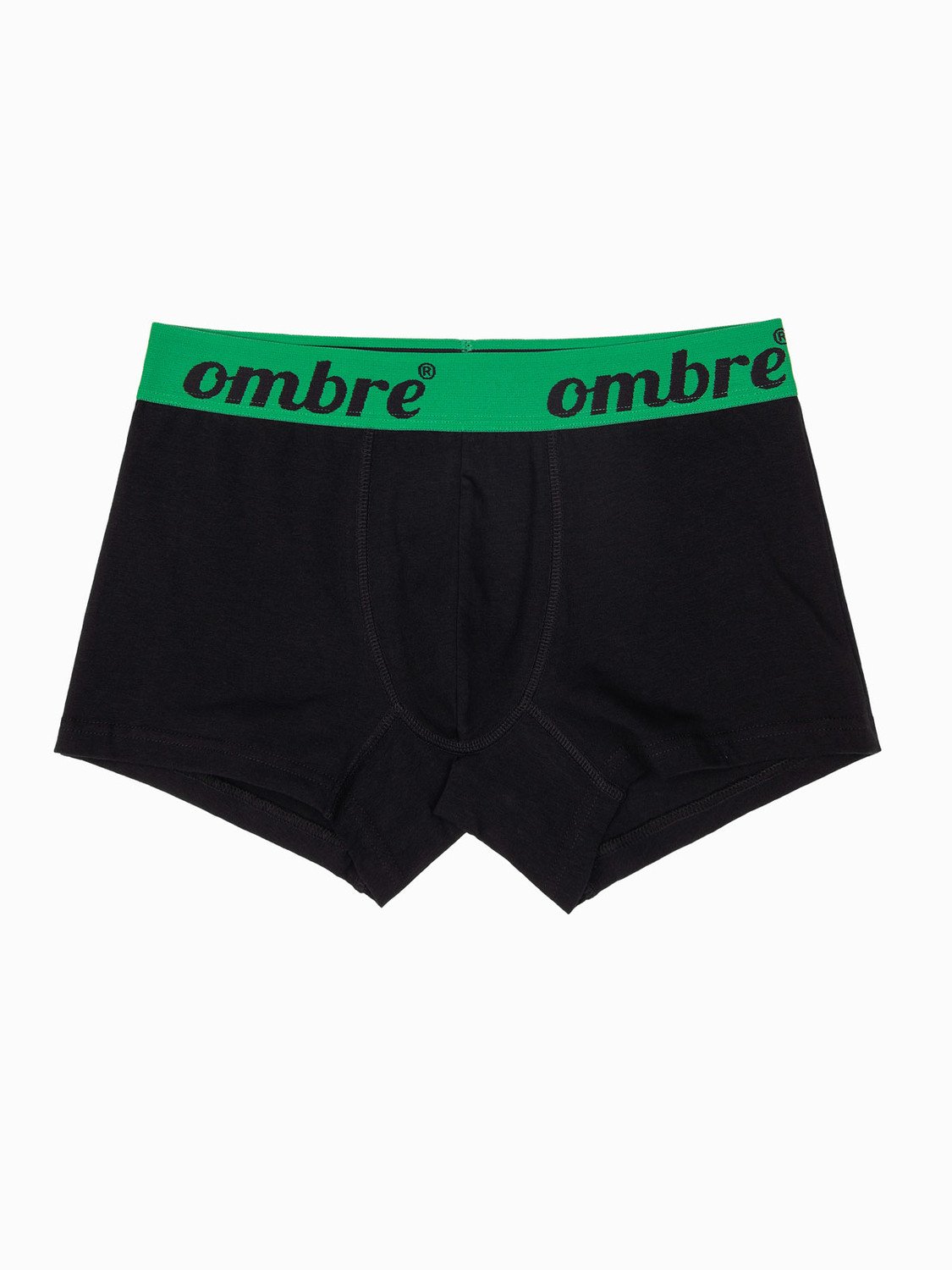 Ombre Clothing Pánské boxerky Turkin černo-zelená U283