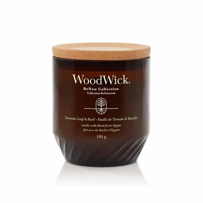 Vonná svíčka WoodWick ReNew 184g Tomato Leaf & Basil