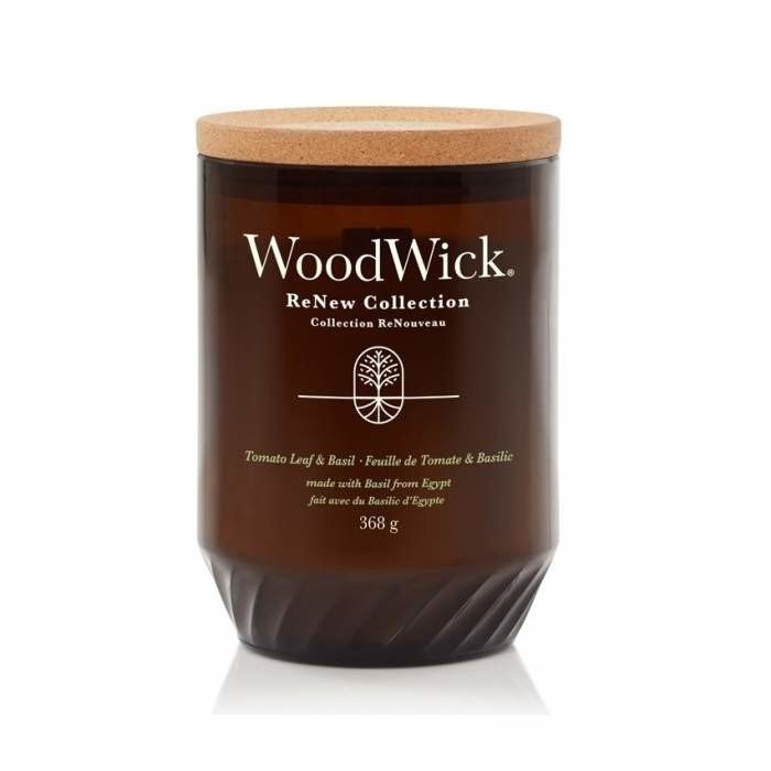 Vonná svíčka WoodWick ReNew 368g Tomato Leaf & Basil