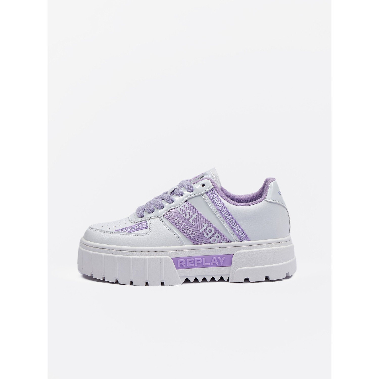 Replay Boty Scarpa White Lilac - Dámské