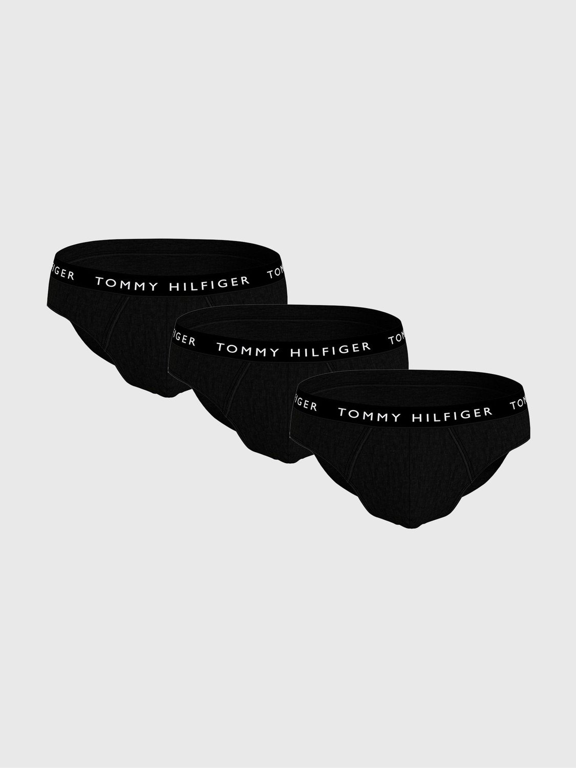 3PACK pánské slipy Tommy Hilfiger černé (UM0UM02206 0TE)