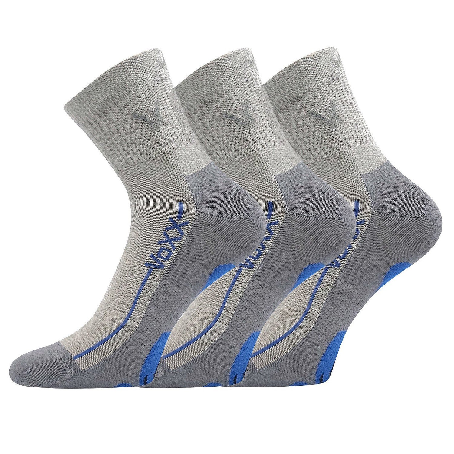 3PACK ponožky VoXX šedé (Barefootan-grey)