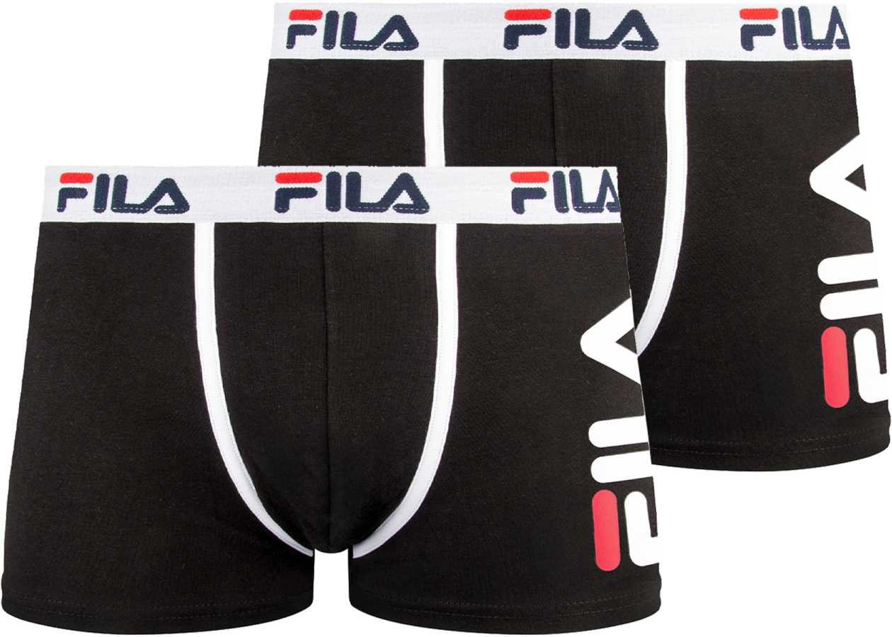 2PACK pánské boxerky Fila černé (FU5040/2-200)