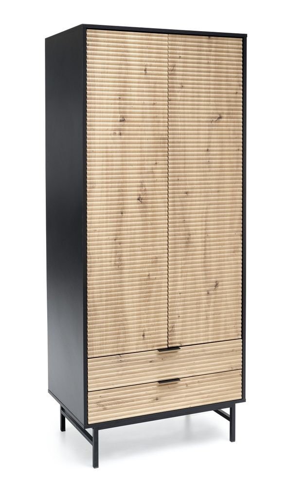 Halmar Halmar Šatní skříň Murano 1, dub artisan/černá