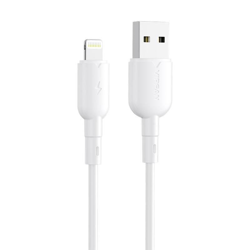 Kabel USB-Lightning Vipfan Colorful X11, 3A, 1m (bílý)
