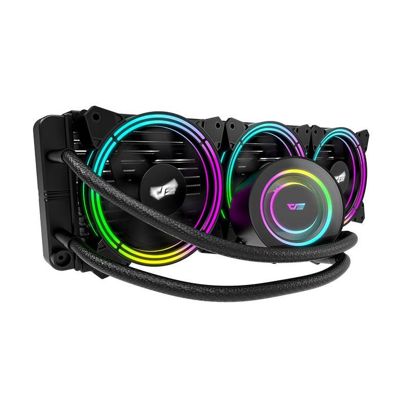 AiO Darkflash TR360 RGB 3x 120x120 počítačový vodní chladič (černý)