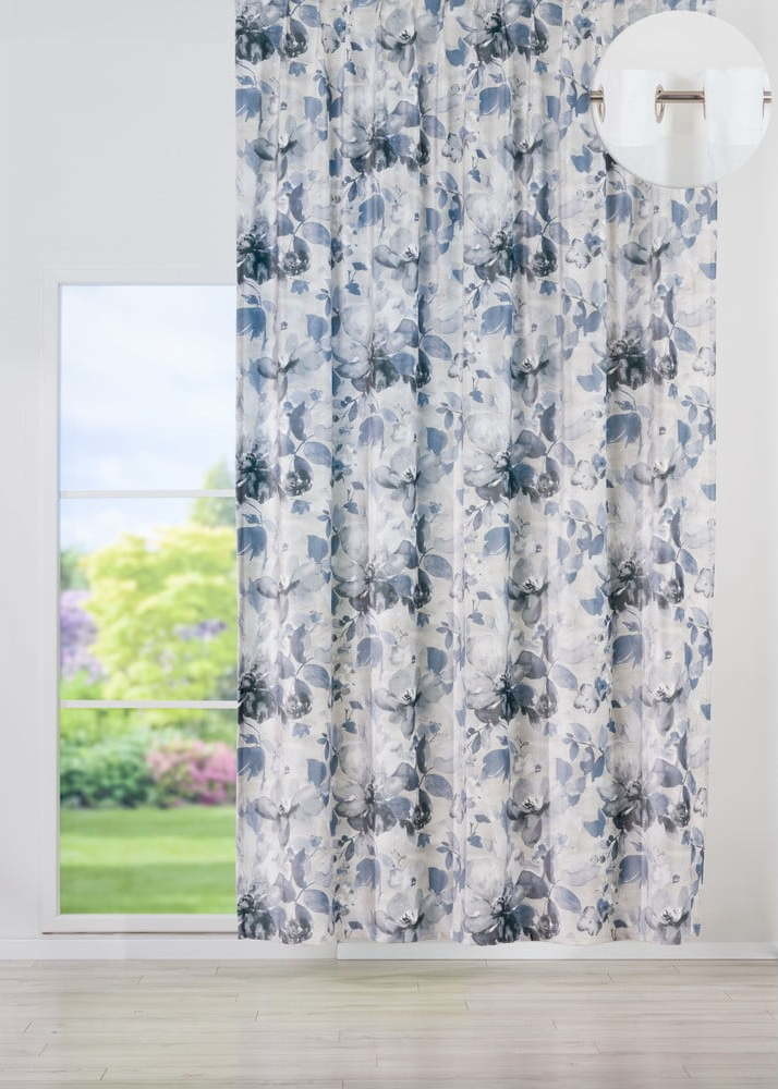 Bílo-šedý zatemňovací závěs 140x260 cm Nirvana – Mendola Fabrics