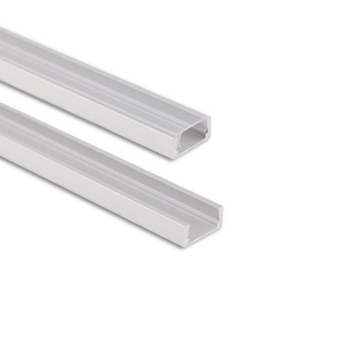 Přisazený hliníkový profil PG2 16x8mm včetně čirého difuzoru 2m McLED ML-761.003.74.2