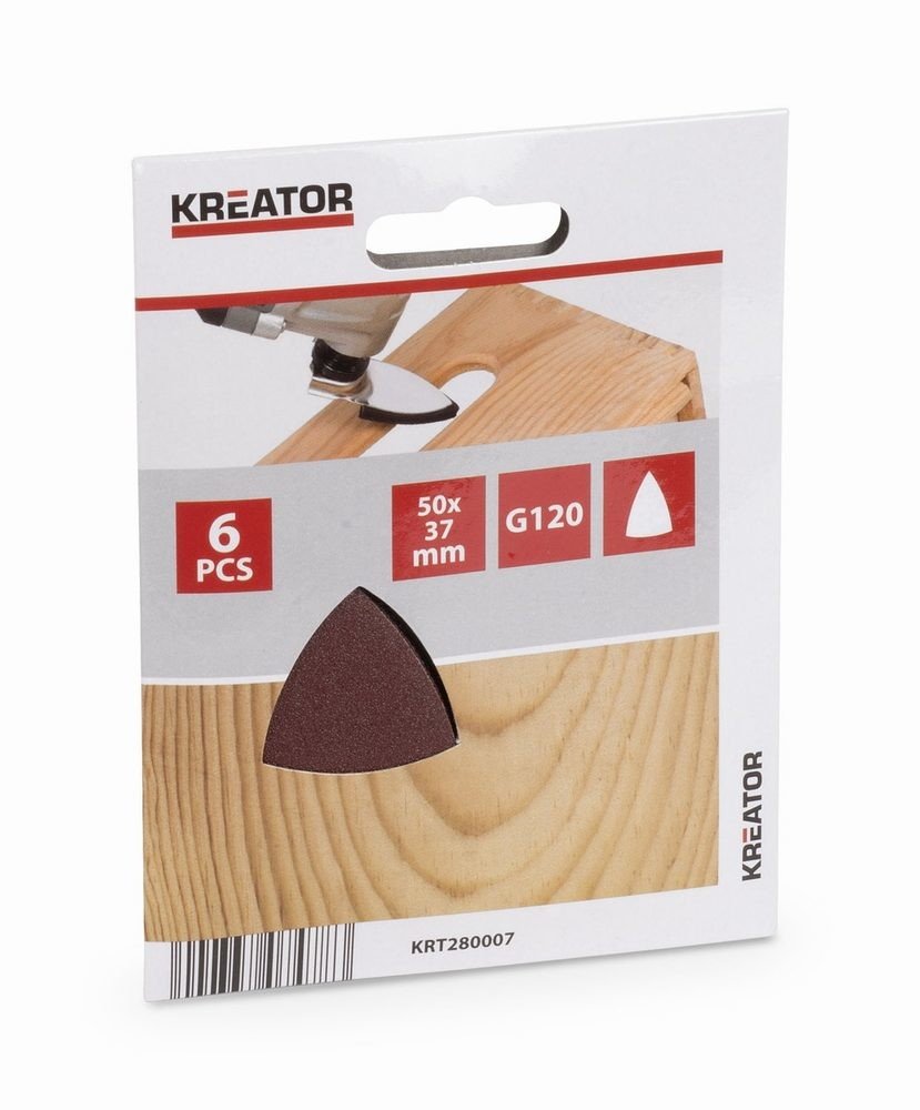 Kreator Brusný papír 50mm prstového tvaru G120 5ks