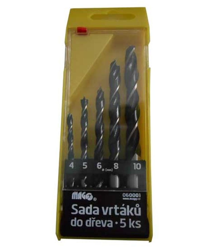 MAGG Sada vrtáků do dřeva - 5 ks (4,5,6,8,10mm)