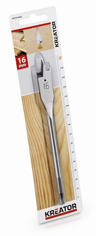 Kreator Plochý vrták do dřeva 16 x 152 mm