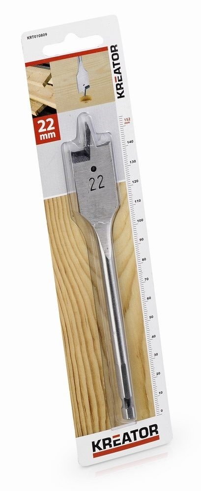 Kreator Plochý vrták do dřeva 22 x 152 mm