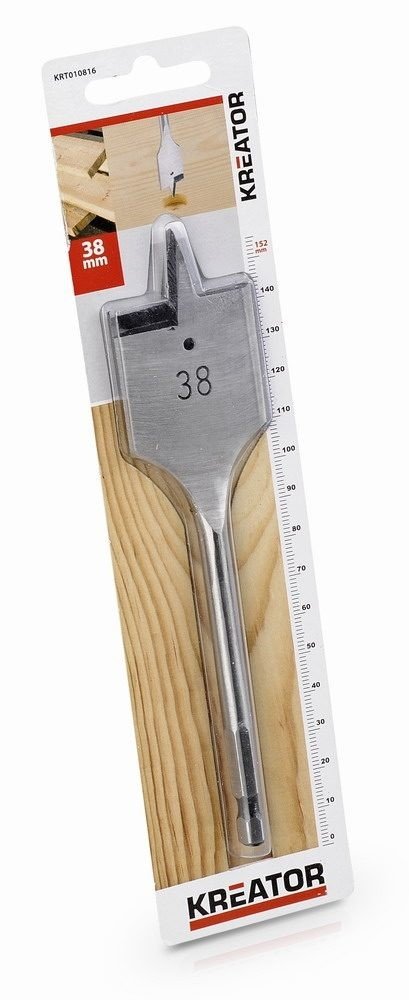 Kreator Plochý vrták do dřeva 38 x 152 mm