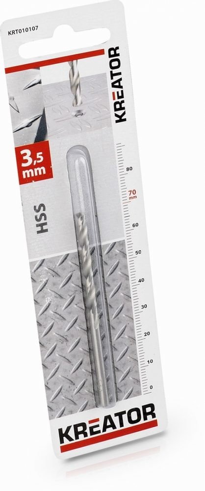 Kreator HSS vrták do kovu 3,5x70 mm