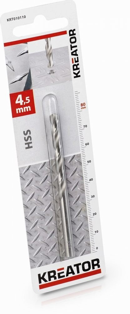 Kreator HSS vrták do kovu 4,5x80 mm