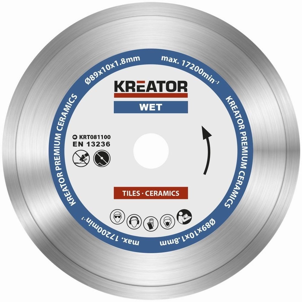 Kreator Diamantový kotouč celoobvodový 89mm PREMIUM