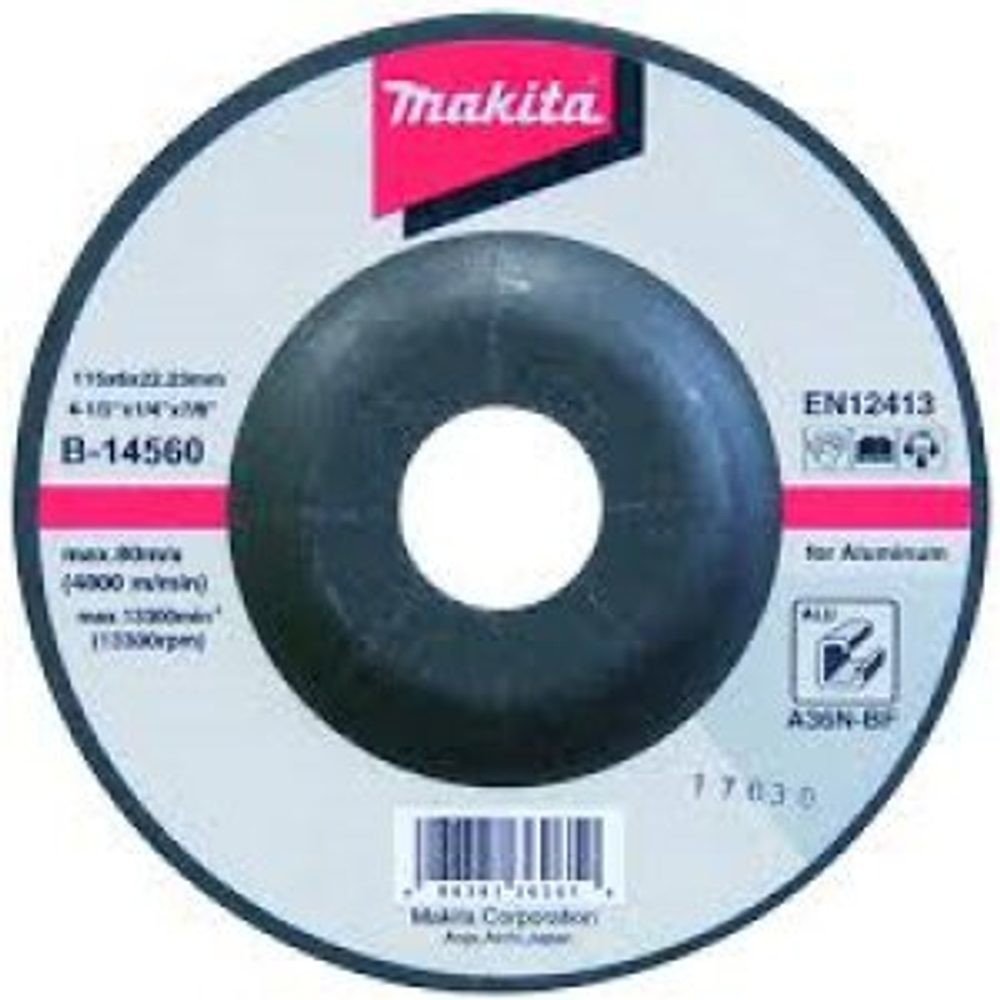 Makita Brusný kotouč 115 x 6x22 hliník Makita B-14560