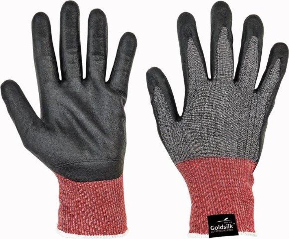 CERVA GROUP a. s. Protipořezové rukavice PARVA FH černá/šedá - velikost 11