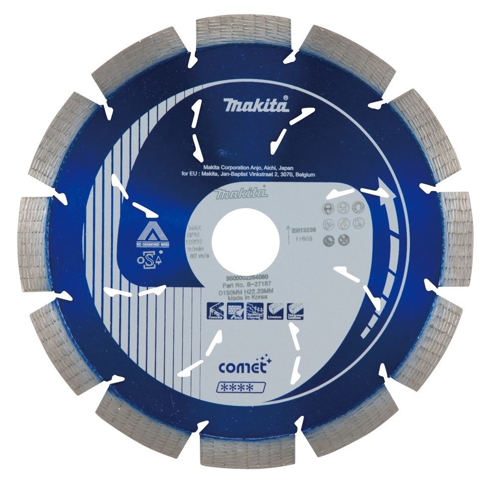 Makita Diamantový kotouč Makita COMET 150x10mm B-27187