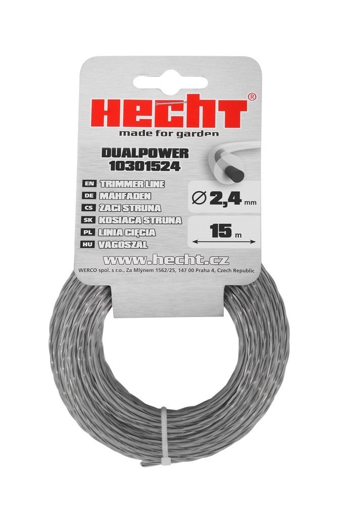 Hecht Struna s jádrem kulatá HECHT 2,4 mm x 15 m