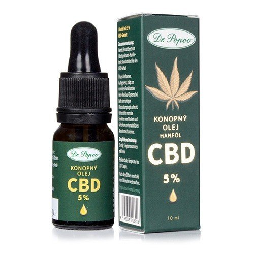 Konopný olej s CBD 5 % Dr. Popov