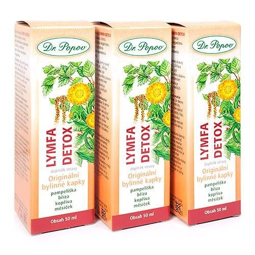 Lymfa – detox, originální bylinné kapky  Dr. Popov