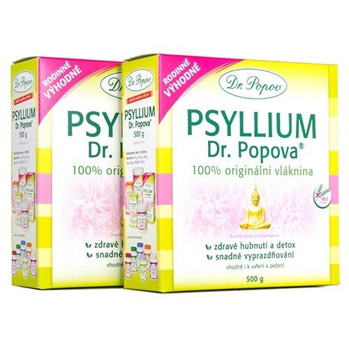 Vláknina Psyllium, 500 g  Dr. Popov