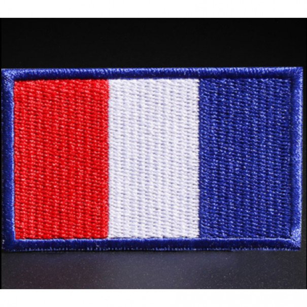 Nášivka nažehlovací vlajka Francie 7x4 cm