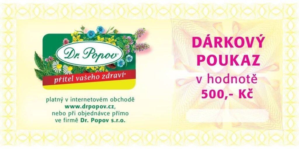 Dárkový poukaz 500 Kč Dr. Popov