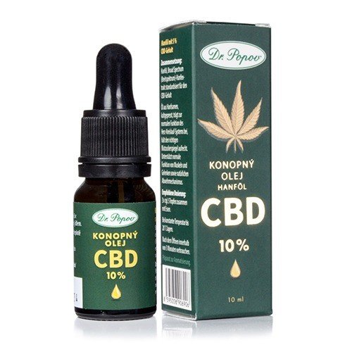 Konopný olej s CBD 10 % Dr. Popov