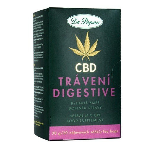 Konopný čaj s CBD Trávení, 30 g Dr. Popov