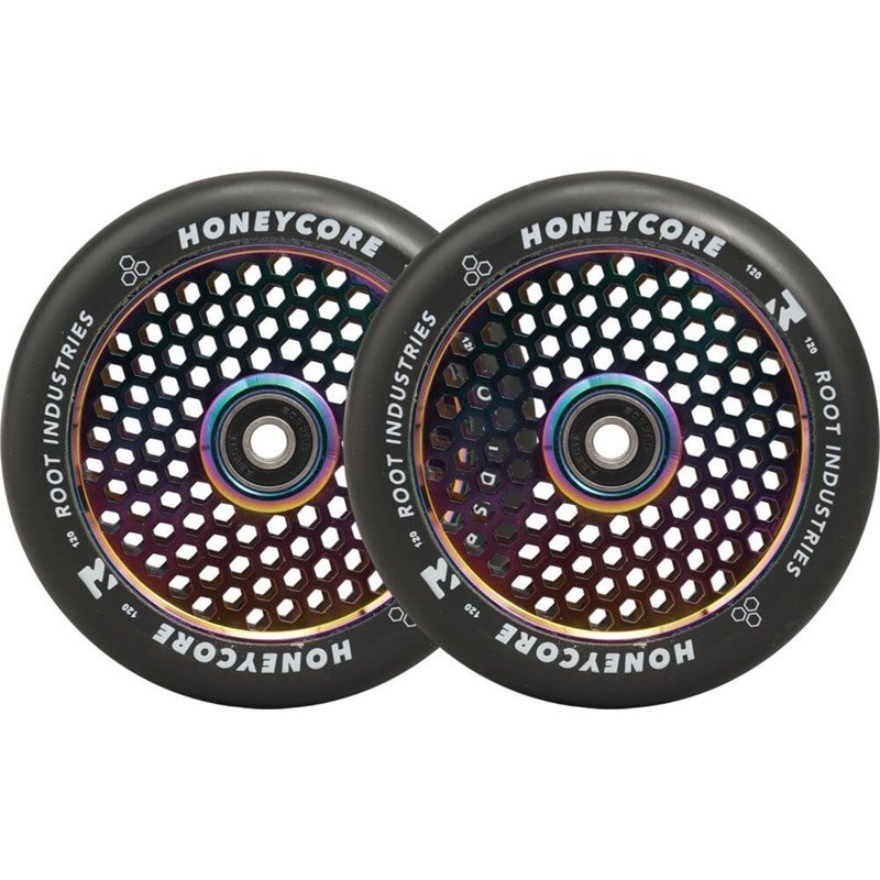 kolečko ROOT INDUSTRIES - Root Honeycore Black 120mm 2-pack Pro Scooter Wheels (NEOCHROM)